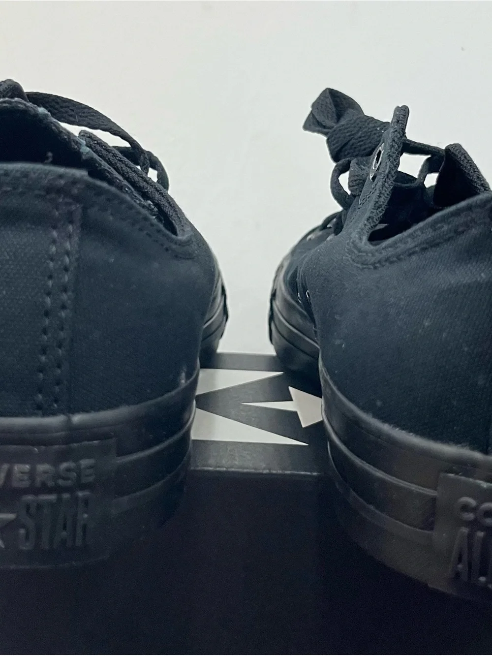 Converse Black Low Top Canvas Sneakers - Picture 7 of 10